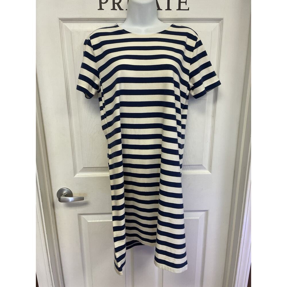 NWT Vineyard Vines Stripe Zipper Back Knit Dress S Deep Bay Retail $118